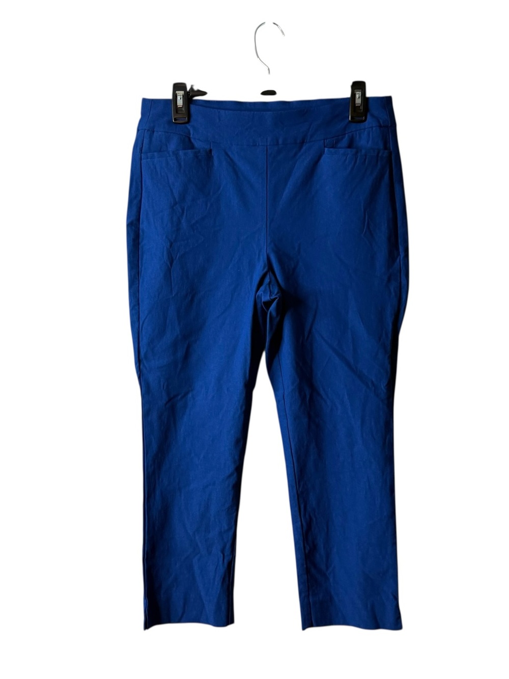 Chicos Blue Pull On Straight Leg Pants 1